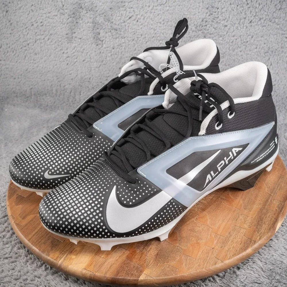 Nike Alpha Menace 4 Pro‎ Black White FZ7702-005 Men's Size 16 New No Box